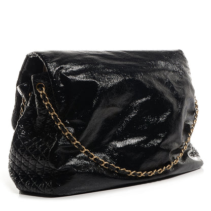 Chanel Vinyl Rock and Chain Large Flap Black 3 of 7