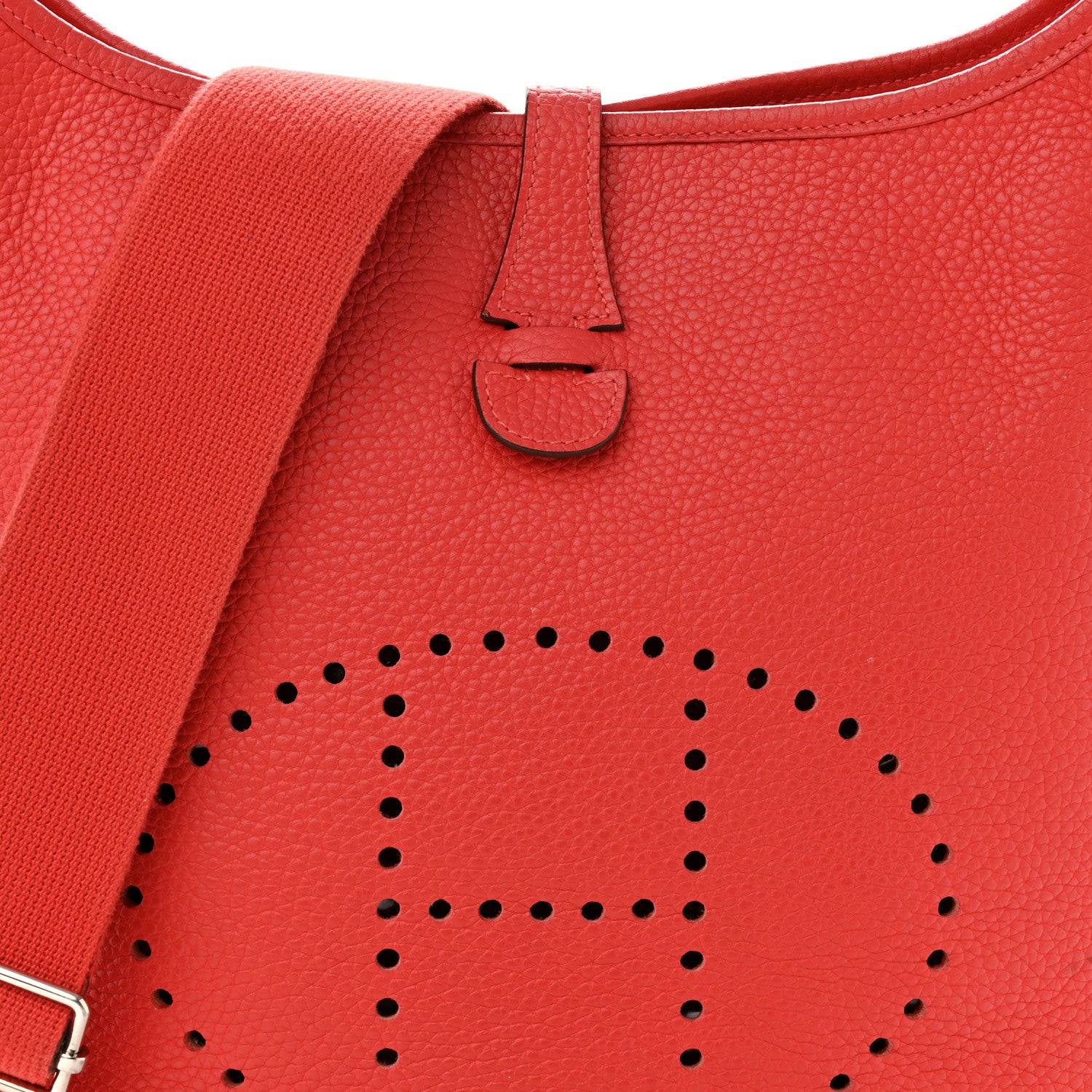 Hermes Taurillon Clemence Evelyne III PM Rouge Pivoine 8 of 15
