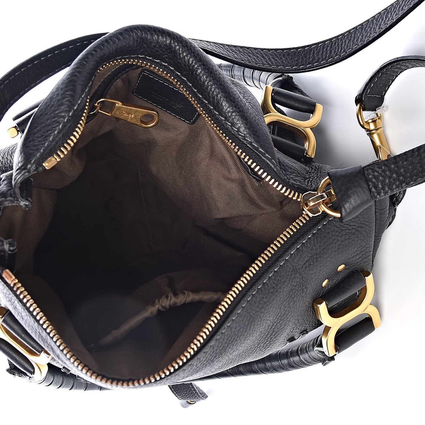 Calfskin Medium Marcie Satchel Black