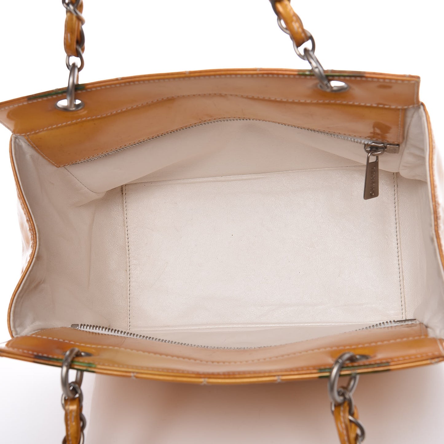 Patent Quilted Petit Timeless Tote PTT Yellow