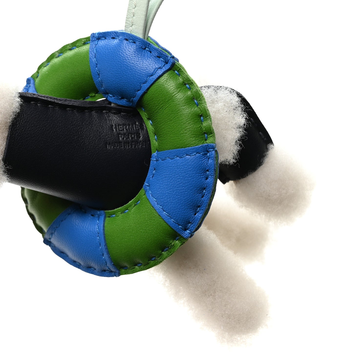 Milo Lambskin Shearling Silk Budy A La Mer Charm   Ecru Nuit Peppermint Bleu Hydra Vert Yucca