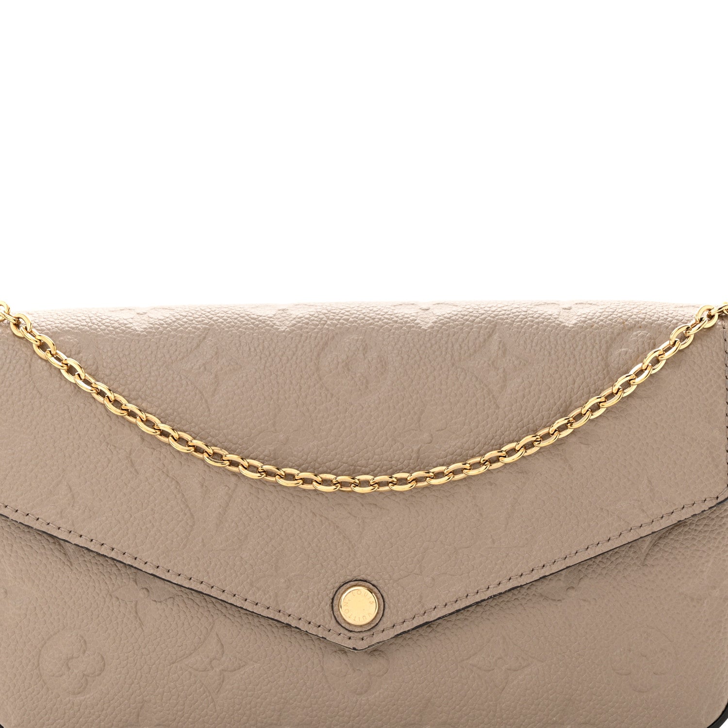 Louis Vuitton Empreinte Pochette Felicie Chain Wallet Tourterelle 8 of 12