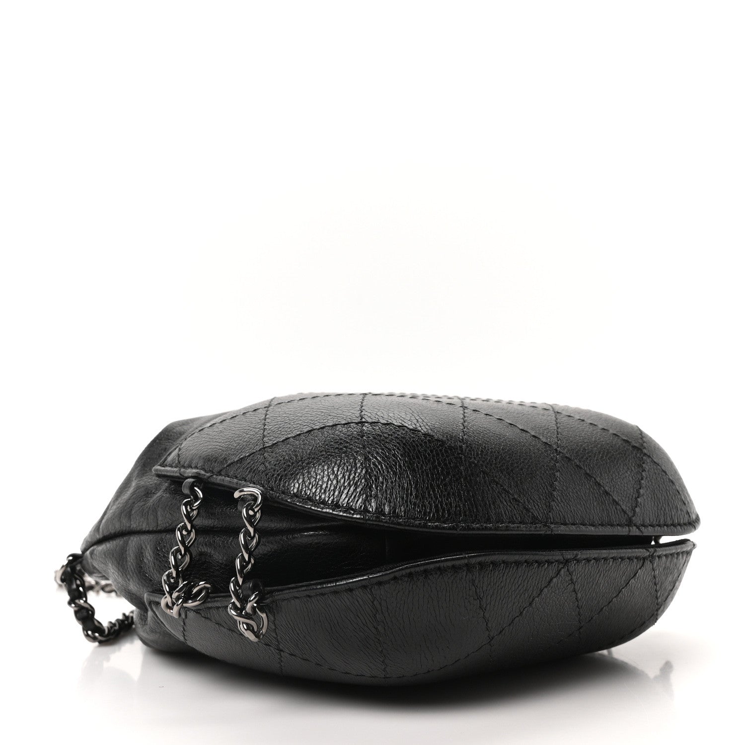 Chanel Calfskin Quilted Small Gabrielle Bucket Black 4 of 10