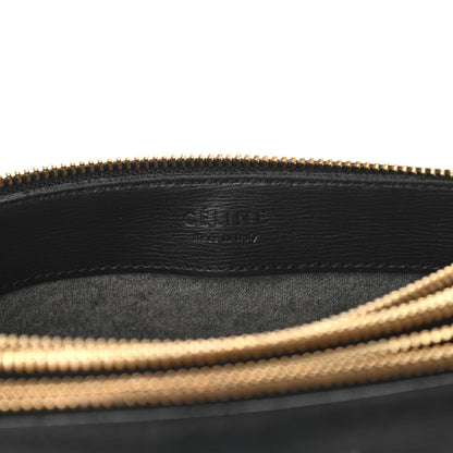 Celine Lambskin Large Trio Crossbody Bag Black 8 of 13