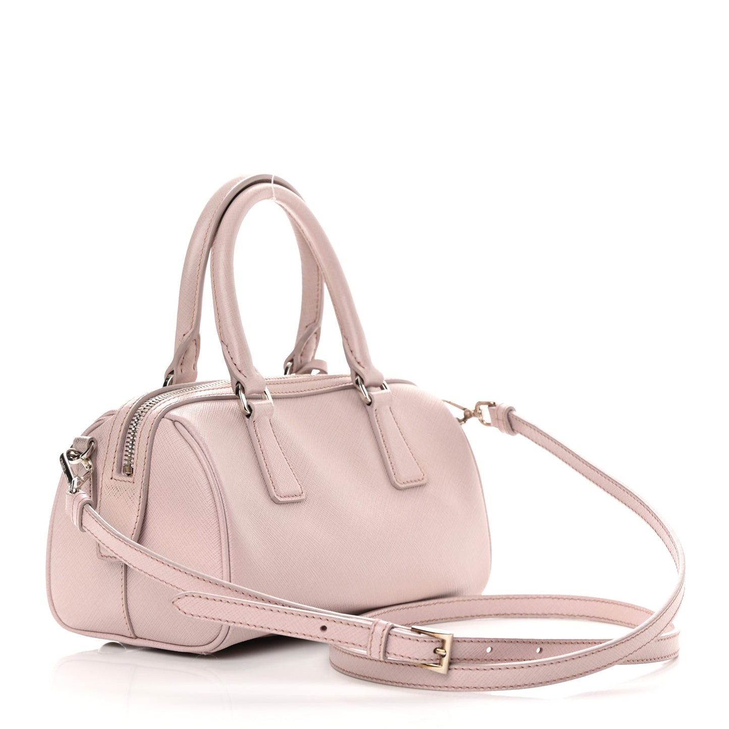 Saffiano Lux Top Handle Crossbody Bag Mughetto