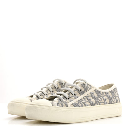 Christian Dior Canvas Oblique Walk'N'Dior Low Top Sneakers 39 Grey Stone 4 of 11