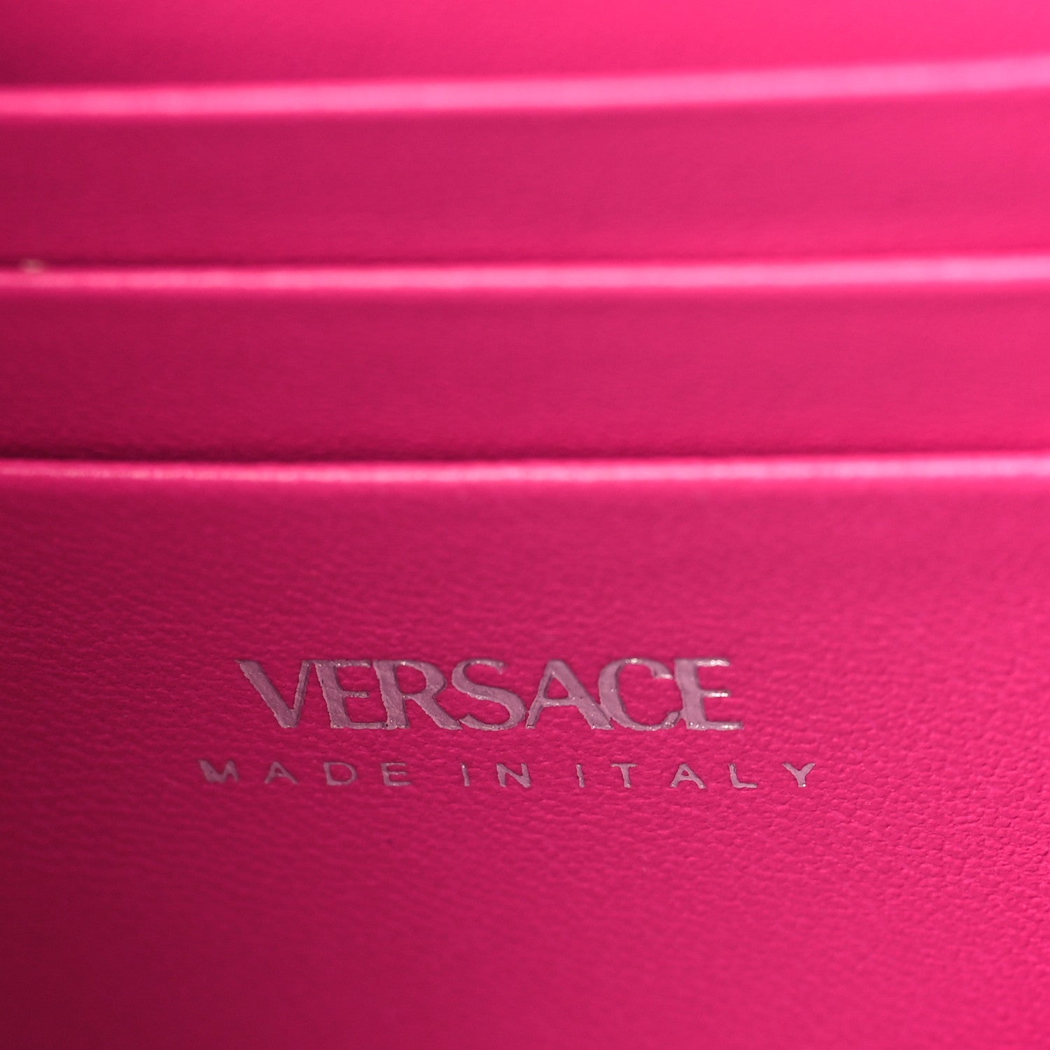 Versace Metallic Calfskin Mini La Medusa Bag Fuchsia 6 of 8
