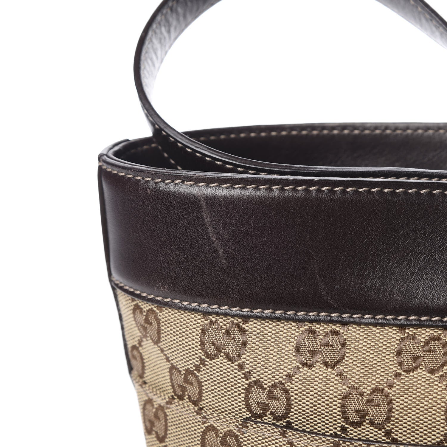 Gucci Monogram Large Punch Tote Dark Brown 14 of 17