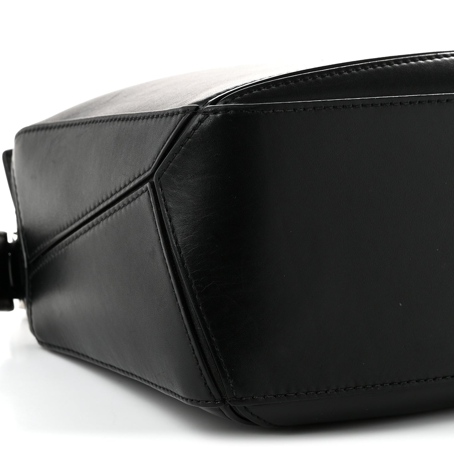 Calfskin Small Puzzle Bag Black
