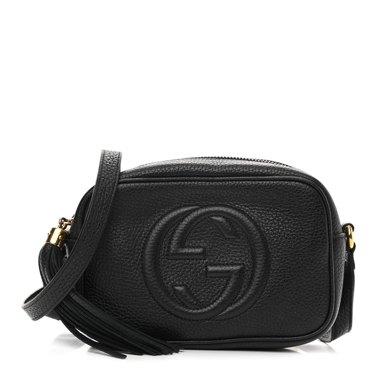 Gucci Pebbled Calfskin Mini Soho Disco Bag Black 1 of 10
