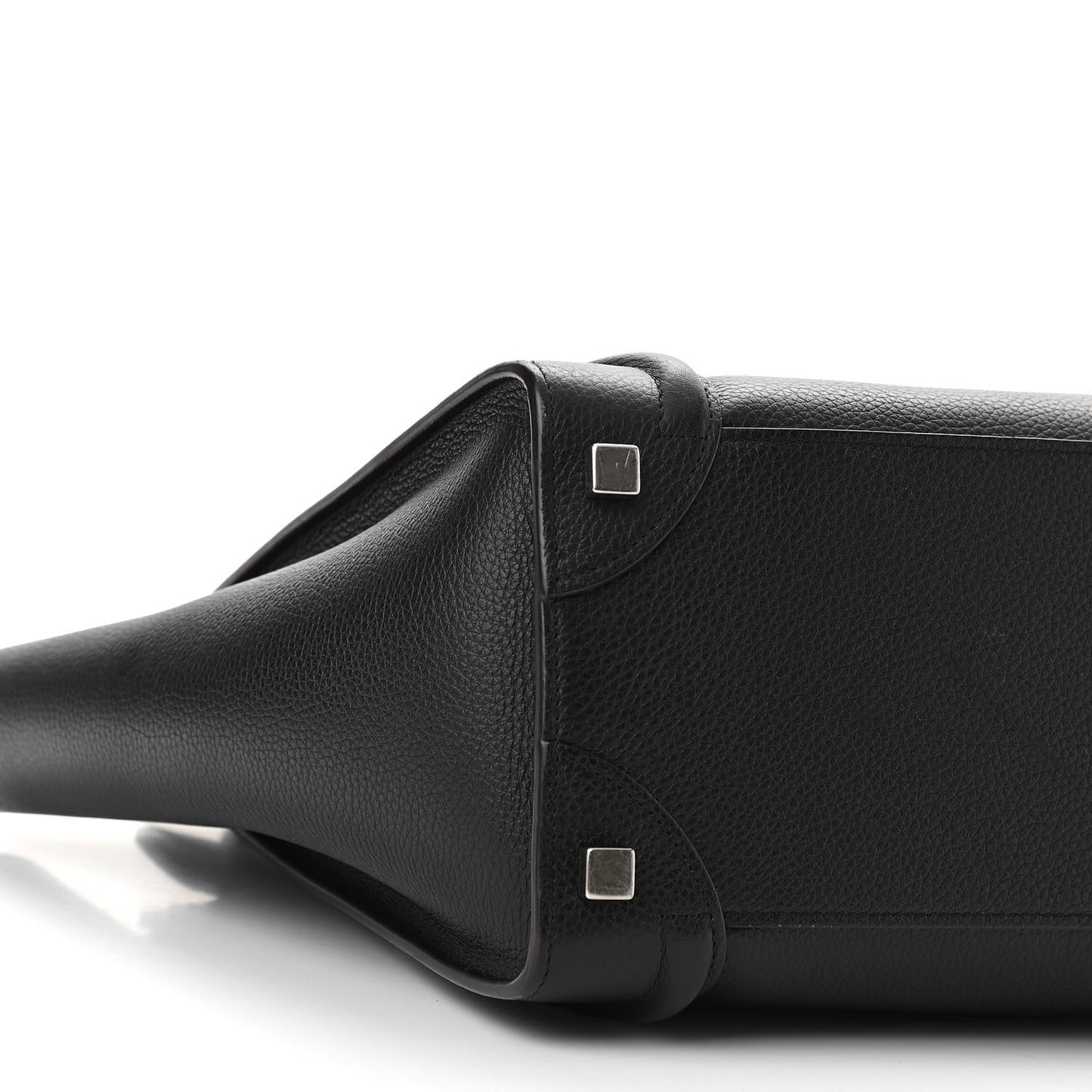 Drummed Calfskin Micro Luggage Black