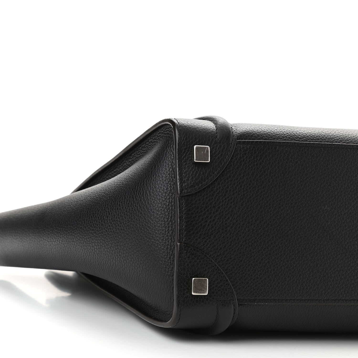 Celine Drummed Calfskin Micro Luggage Black 8 of 9