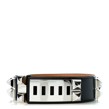 Hermes Box Collier De Chien CDC 50mm Belt 90 36 Black 1 of 6