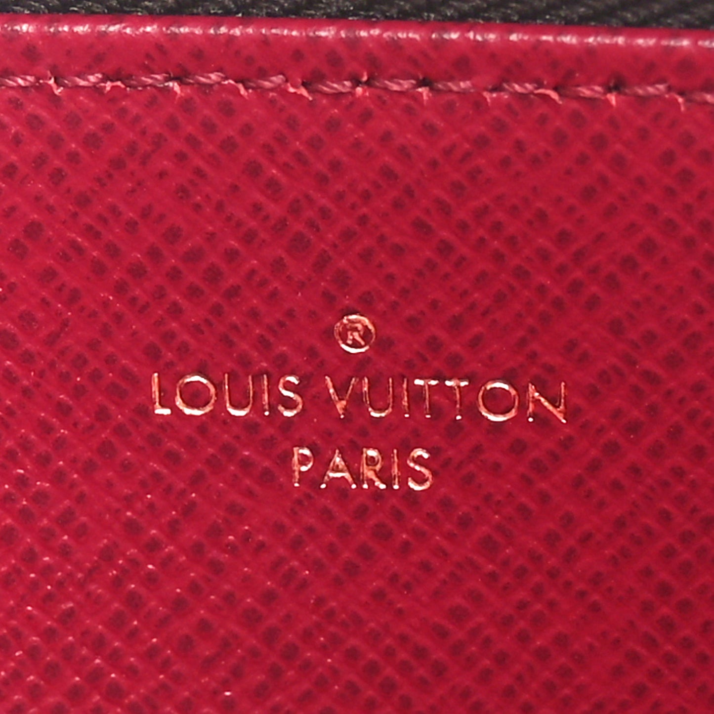 Monogram Felicie Chain Wallet Zippered Insert Fuchsia
