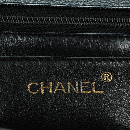 Chanel Caviar Quilted Jumbo Kelly Flap Black 7 of 9