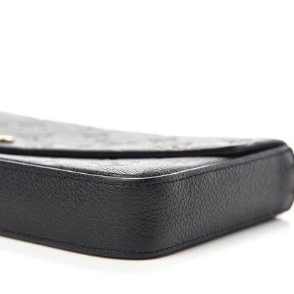 Louis Vuitton Empreinte Pochette Felicie Chain Wallet Black 8 of 12