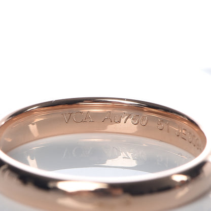 Van Cleef & Arpels 18K Rose Gold Wedding Band Ring 51 5.75 5 of 7