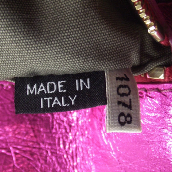 Marc Jacobs Metallic Fuchsia Crinkled Cruise Tote 8 of 10