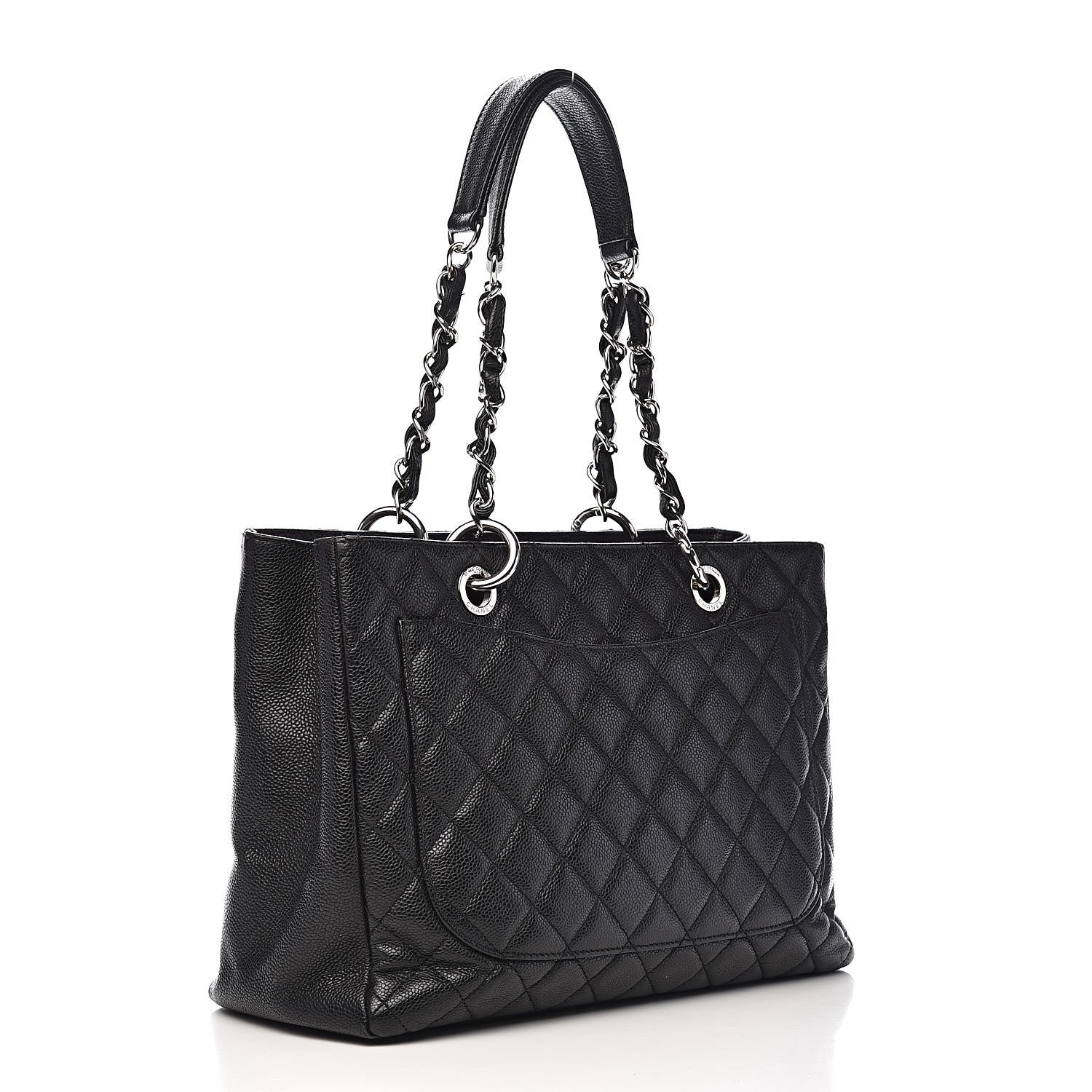 Chanel Caviar Quilted Grand Shopping Tote GST Black 3 of 11