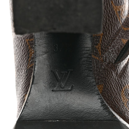 Louis Vuitton Patent Calfskin Monogram Star Trail Ankle Boots 37.5 Black 8 of 8