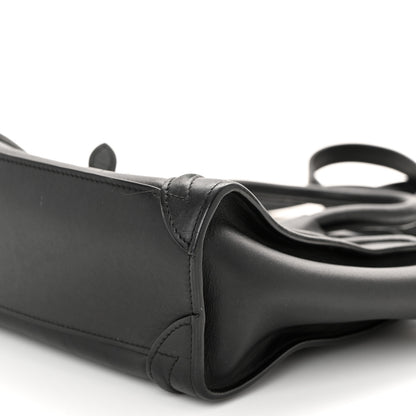 Celine Smooth Calfskin Nano Luggage Black 9 of 11