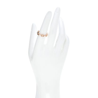 Hermes 18K Rose Gold PM Chaine D'Ancre Enchainee Ring 54 6.75 2 of 4