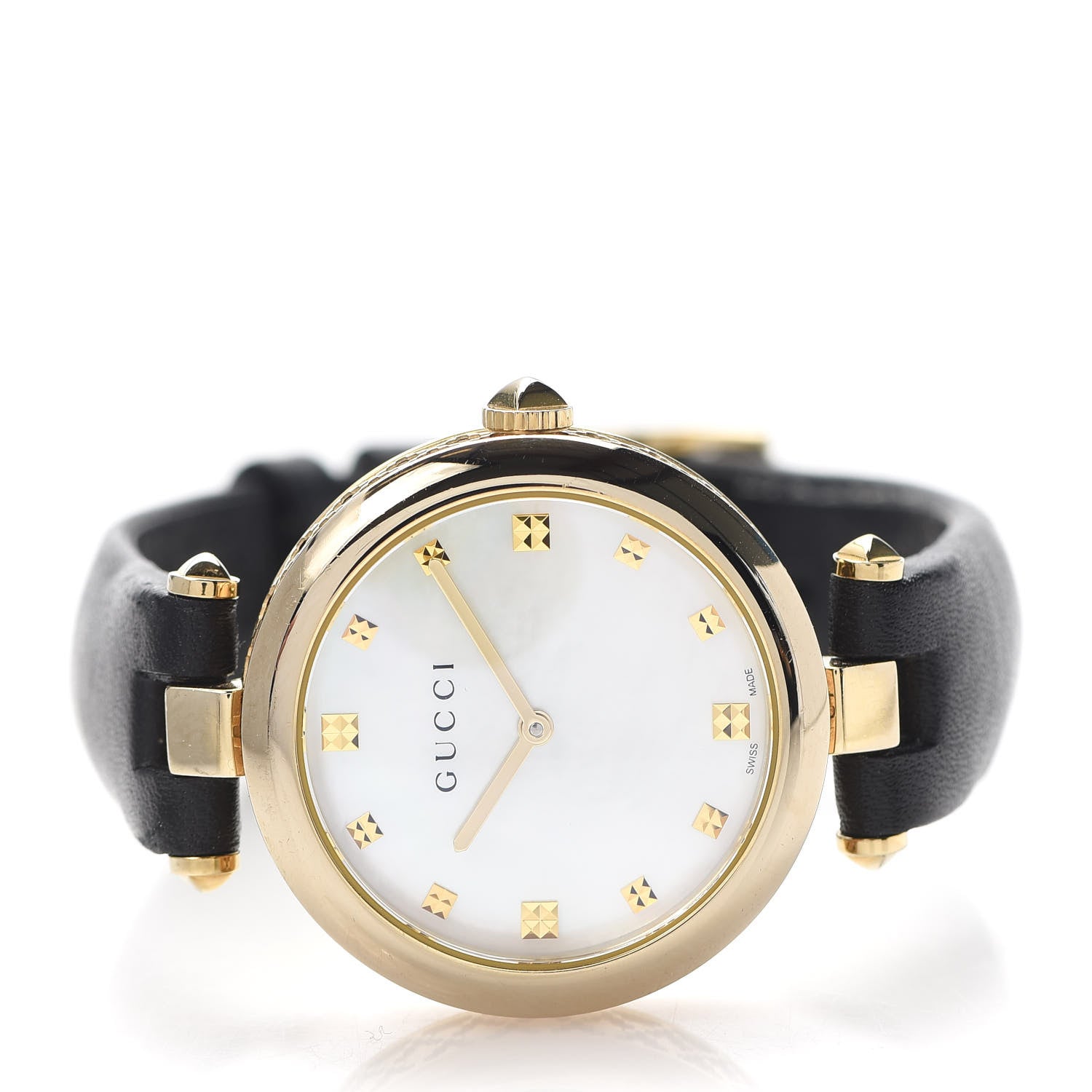 Gucci Stainless Steel Calfskin Mother of Pearl 32mm Diamantissima Quartz Watch 3 of 5