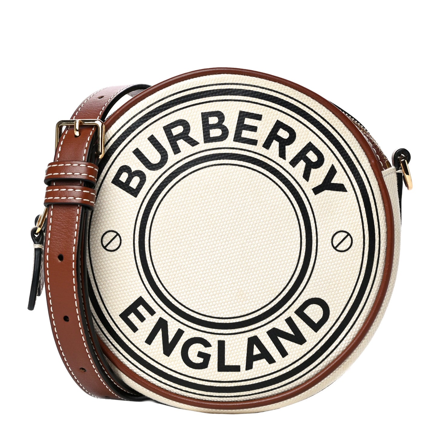 Canvas Calfskin Louise Bag Natural