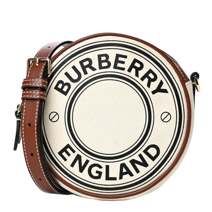 Burberry Canvas Calfskin Louise Bag Natural 1 of 15