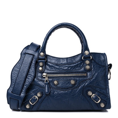 Balenciaga Agneau Giant 12 Silver Hardware Mini City Bleu Roi 1 of 11