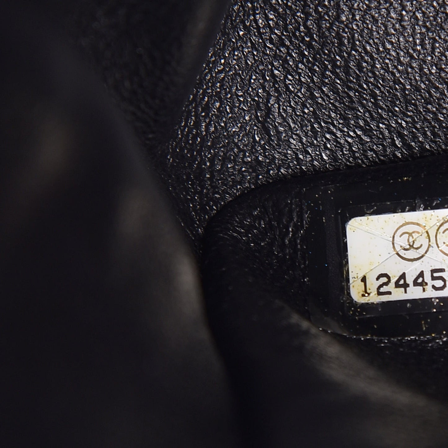 Glazed Aged Calfskin Quilted 2.55 Reissue 227 Flap So Black