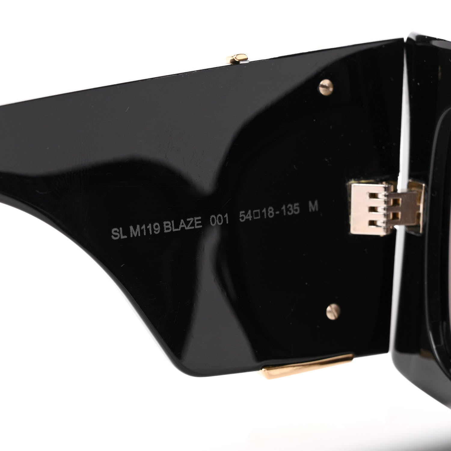 Saint Laurent Acetate Blaze Sunglasses SL M119 Black 7 of 8