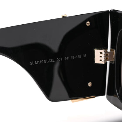 Saint Laurent Acetate Blaze Sunglasses SL M119 Black 7 of 8