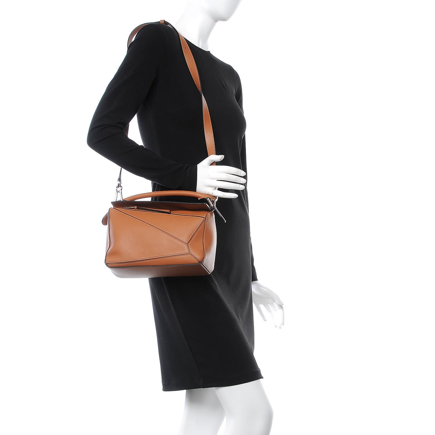 Calfskin Small Puzzle Bag Tan