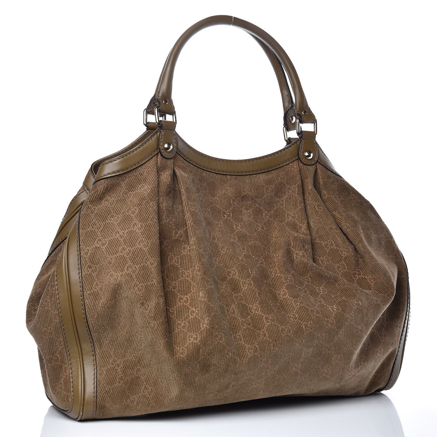 GG Corduroy Large Sukey Tote Brown