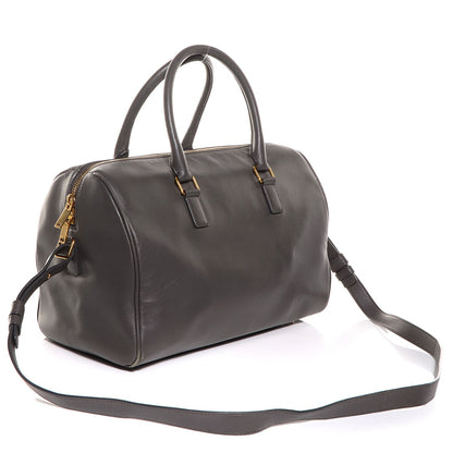 Saint Laurent Calfskin Classic Duffle 6 Earth 3 of 9