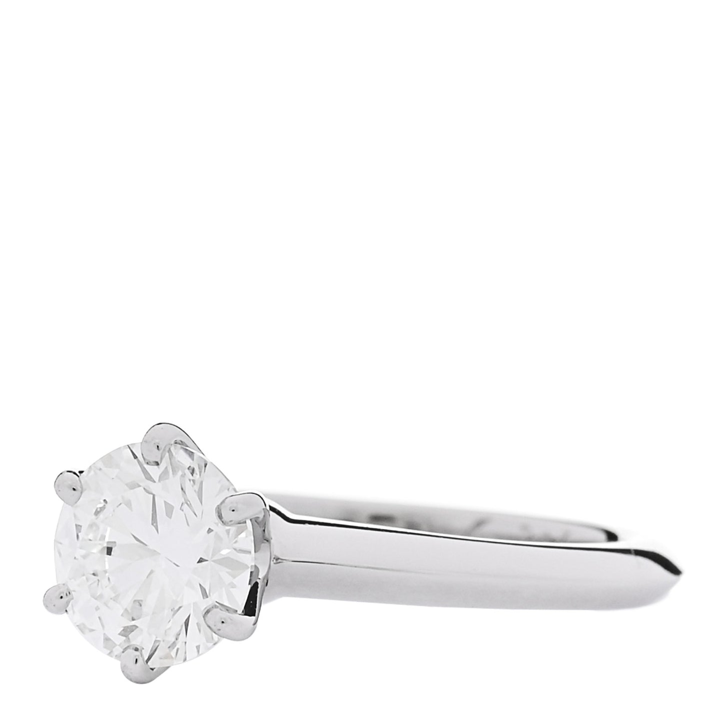 Platinum Diamond 1.30ct Solitaire Engagement Ring 49 5