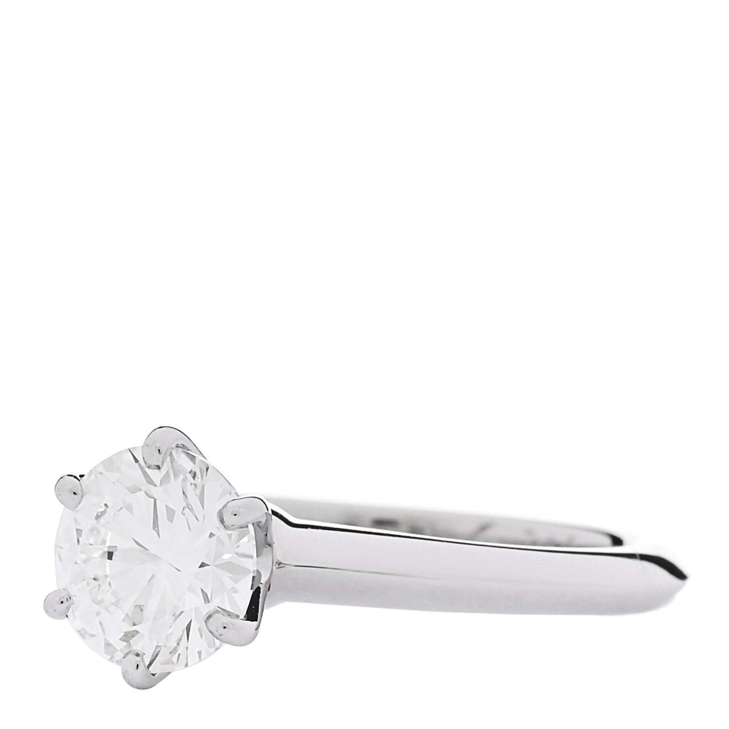 Tiffany Platinum Diamond 1.30ct Solitaire Engagement Ring 49 5 3 of 7