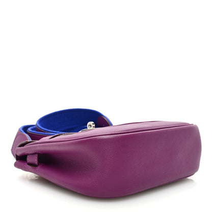 Hermes Veau Swift Mini Sac Berline Anemone Bleu Electrique 4 of 10