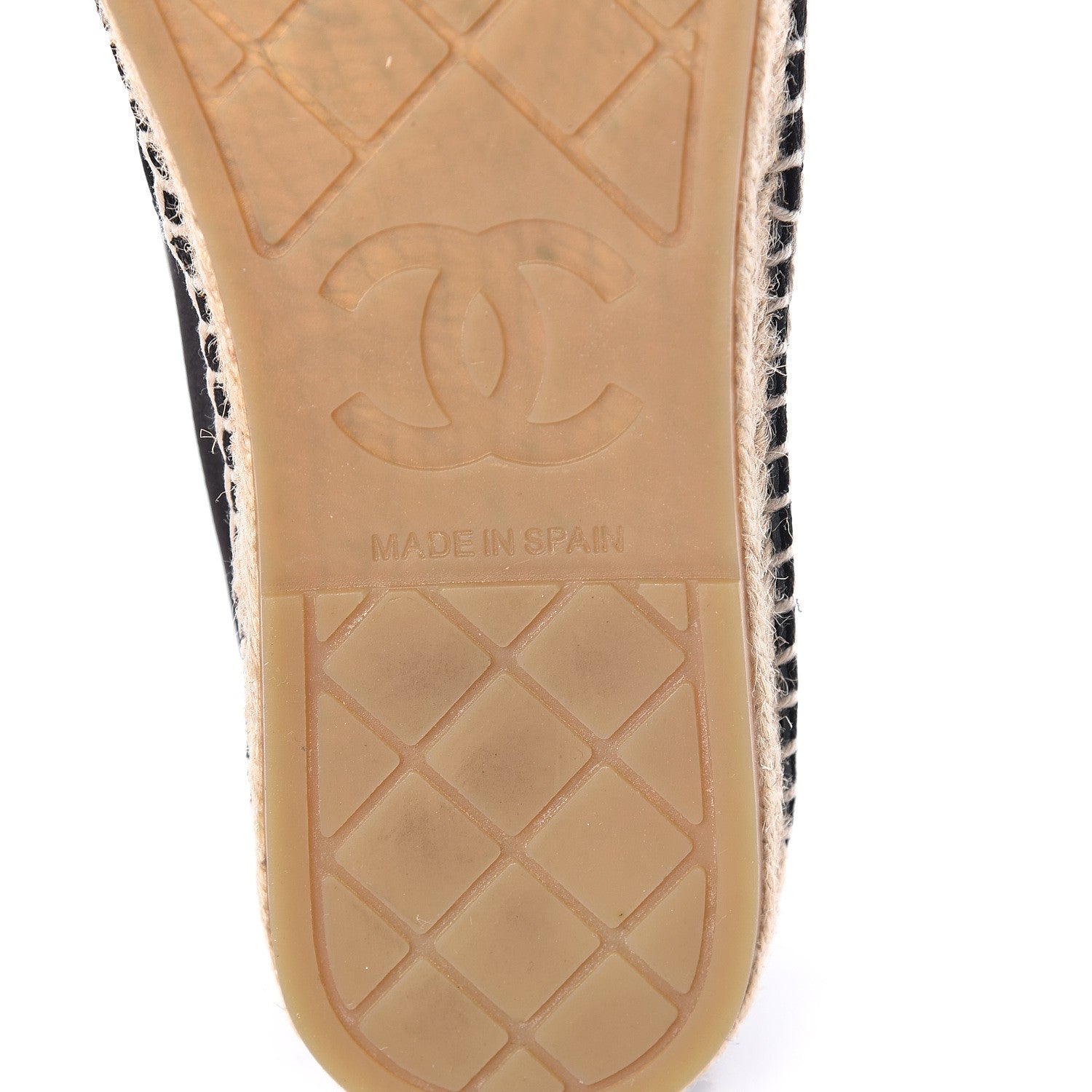 Chanel Velvet Logo Espadrilles 40 Black 7 of 10