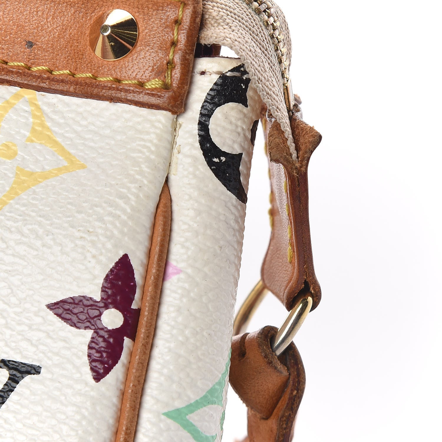 Louis Vuitton Monogram Multicolor Pochette Accessories White 12 of 17
