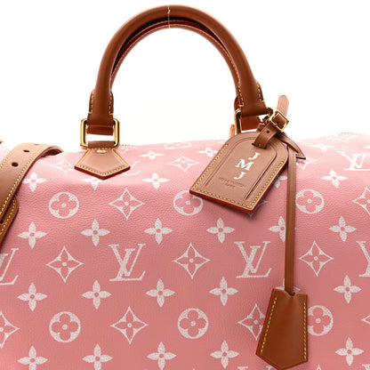 Louis Vuitton Calfskin Monogram Speedy P9 Bandouliere 40 Pink Sakura 8 of 15