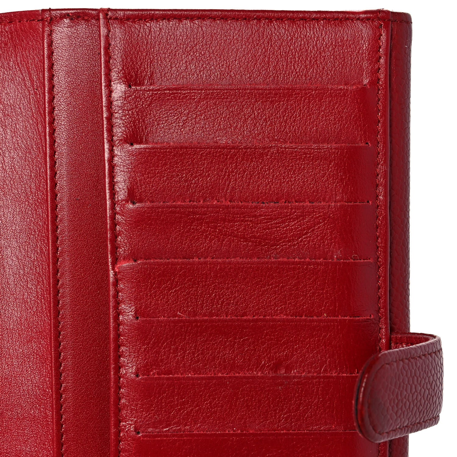 Chanel Caviar Timeless CC French Long Wallet Red 12 of 12