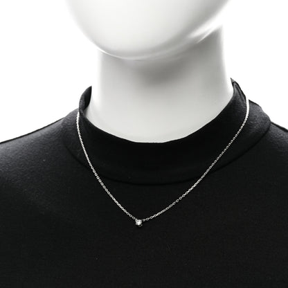Cartier 18K White Gold Diamond .25ct 1895 Pendant Necklace 2 of 5