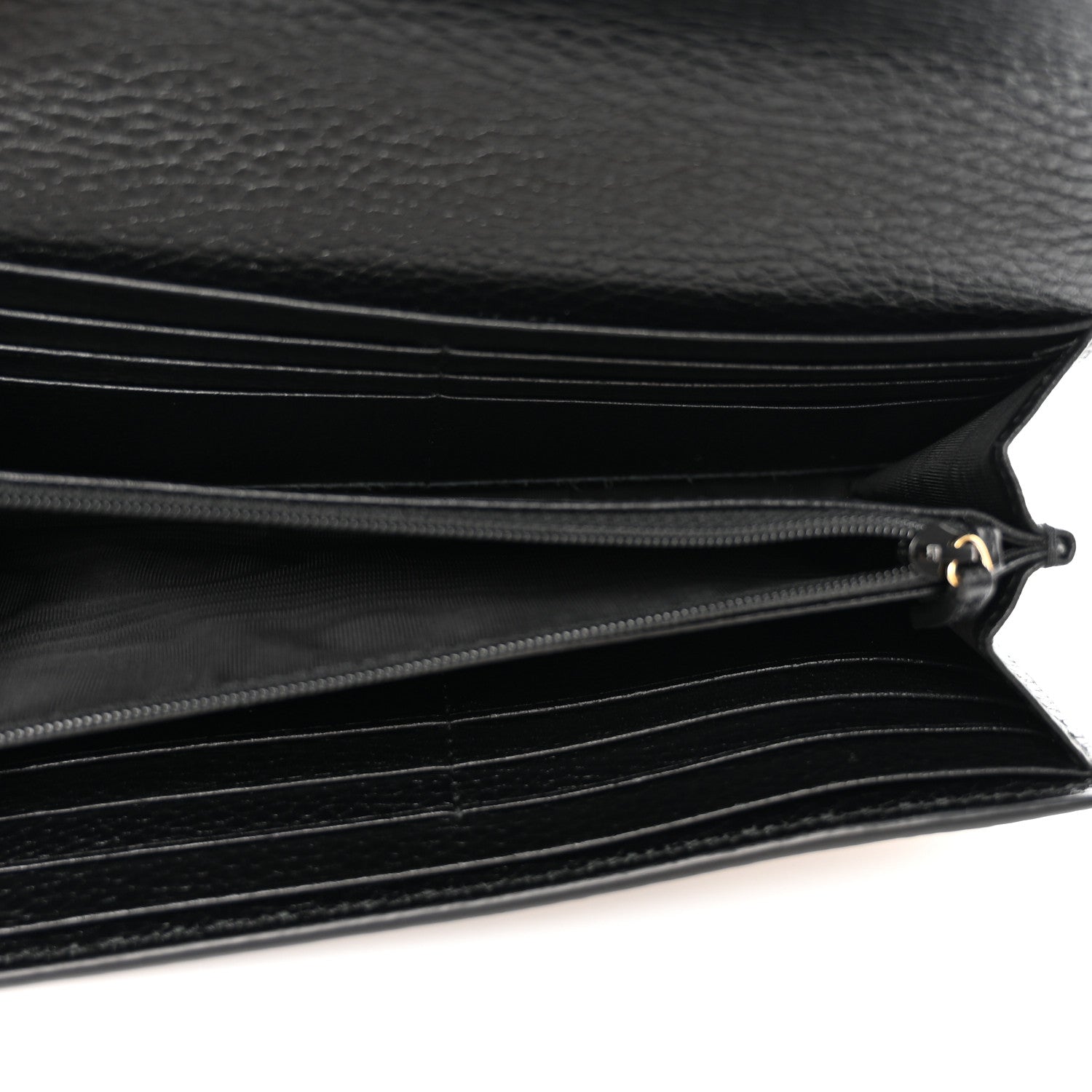 Gucci Dollar Calfskin GG Supreme Monogram GG Marmont Continental Wallet Black Beige Ebony 5 of 8