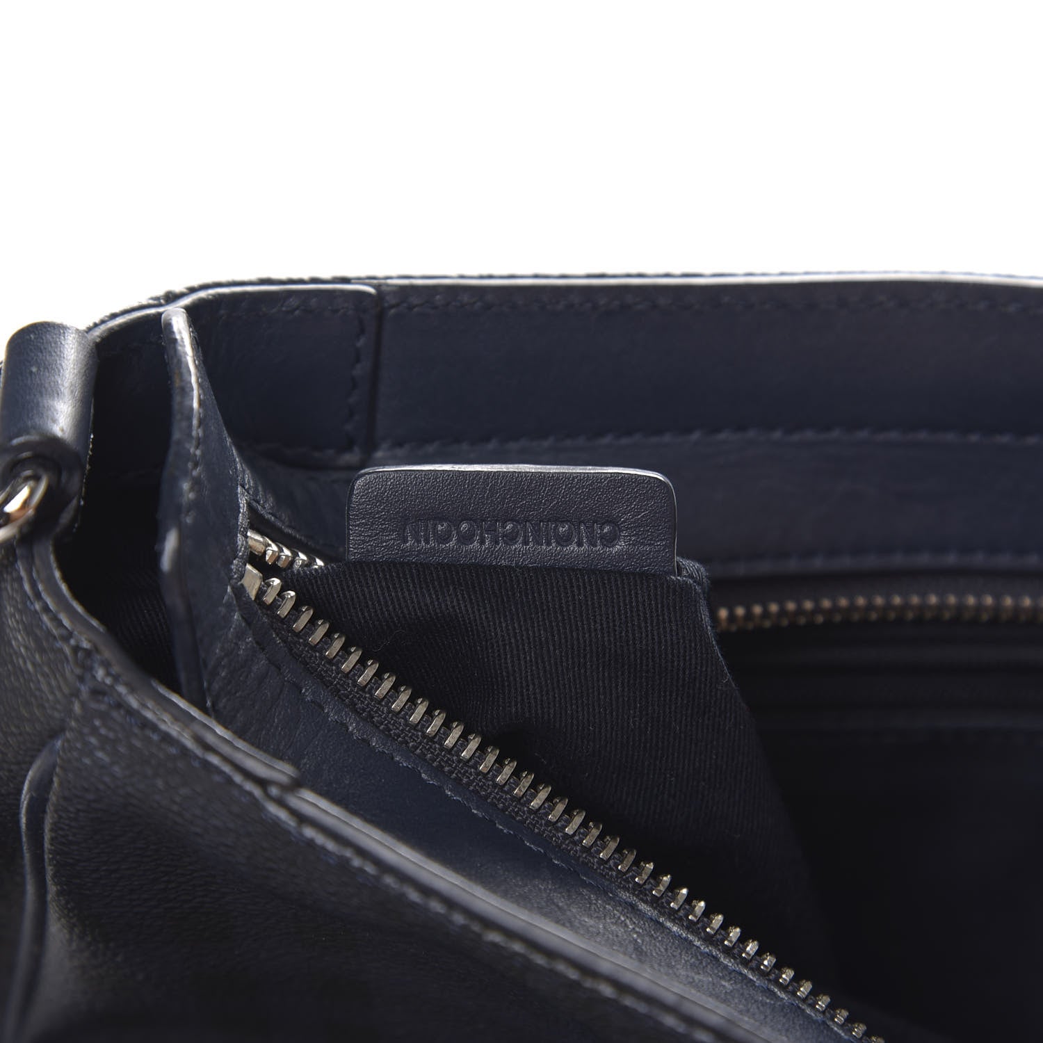 Burberry Haymarket Check Shoulder Bag Blue Black 8 of 9
