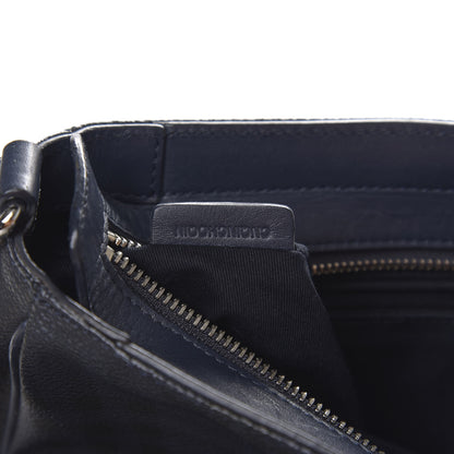 Burberry Haymarket Check Shoulder Bag Blue Black 8 of 9