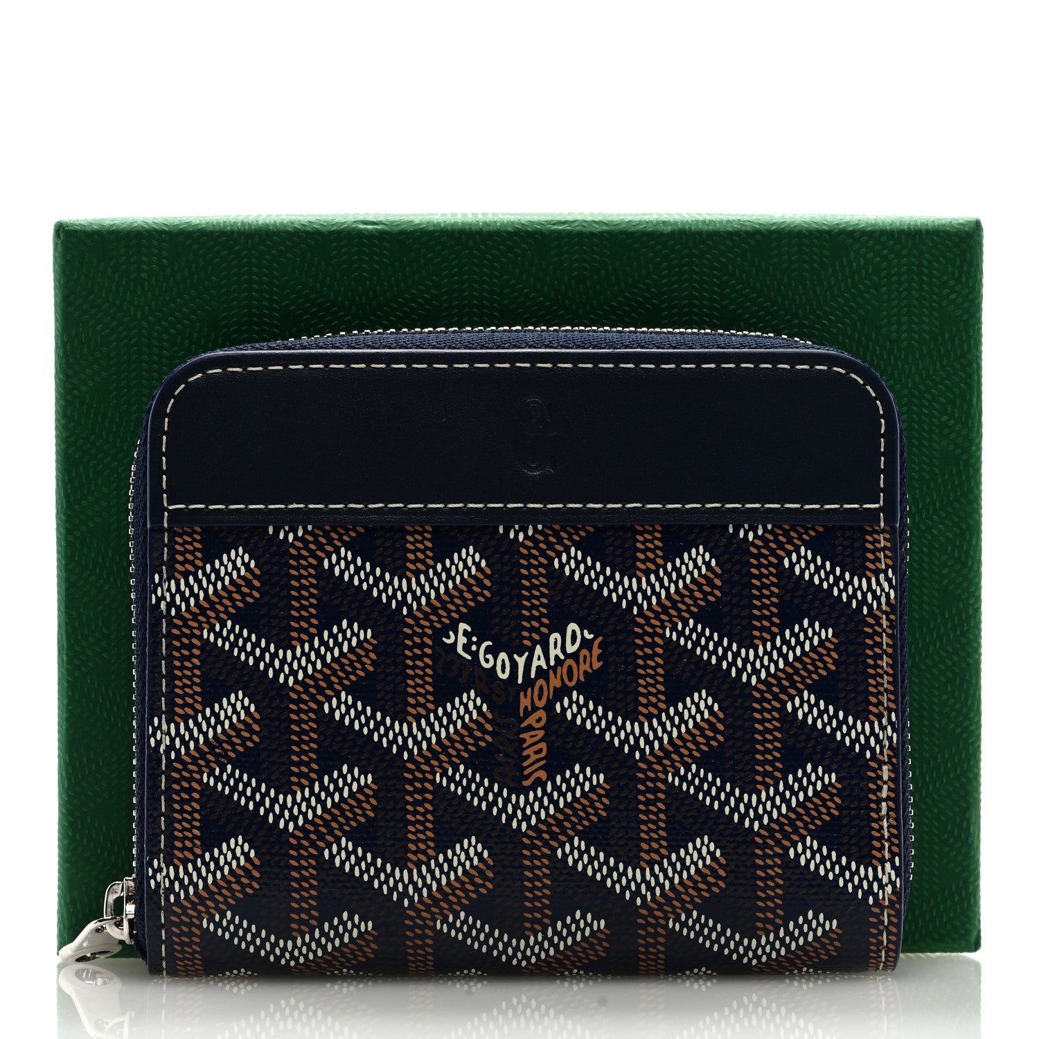 Goyard Goyardine Matignon PM Wallet Navy 7 of 7