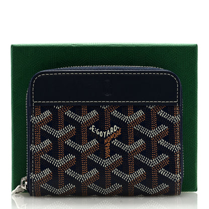 Goyard Goyardine Matignon PM Wallet Navy 7 of 7