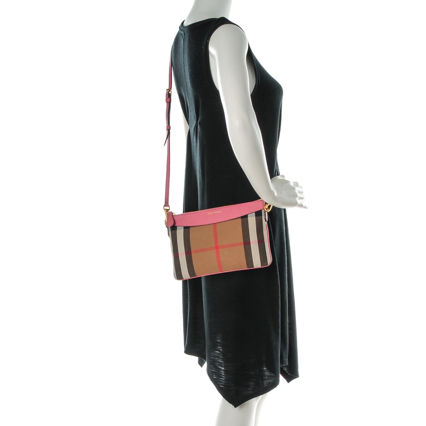 House Check Derby Peyton Crossbody Clutch Bag Pink